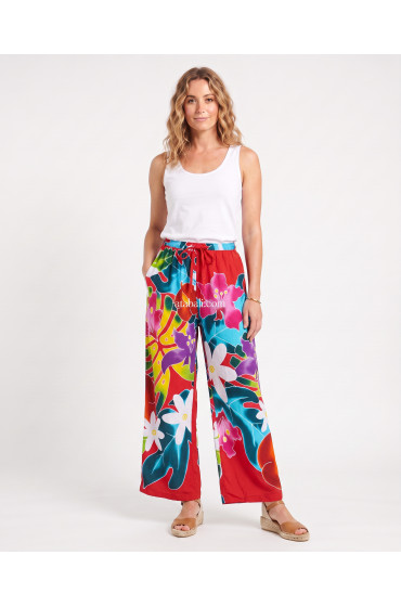 Hand Painted Rayon Pants Hand Painted Rayon Pants